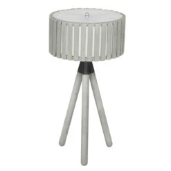 Slatted Antique Wood Tripod Table Lamp -Housing Units Furniture Store 906924db9862c59b8a97e7a4bb338321