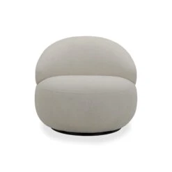 Rondo Ivory Boucle Fabric Swivel Chair -Housing Units Furniture Store 90debc01b252962fa1292180aa395e9a