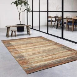 Galleria Terracotta Border 120cm X 170cm Rug