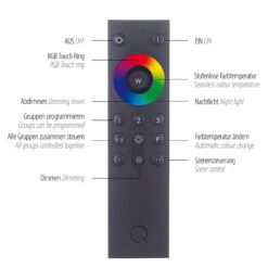 Oeil Nickel RGB Smart Home Wall Light -Housing Units Furniture Store 91bf123b3b1ee96772a16b4f77b19354 1