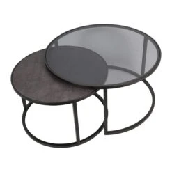 Libra Turner Set Of 2 Round Nesting Coffee Tables -Housing Units Furniture Store 9227a68e1a7043d904d971c7d9961070
