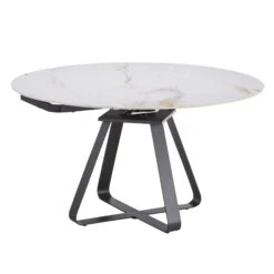 Landini Sintered Stone Extending Round Dining Table