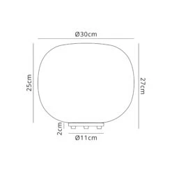 Henrik Matt Black & Frosted White Medium Oval Glass Table Lamp -Housing Units Furniture Store 935c5a7f56d9b1174d57118597b5b1d0 1