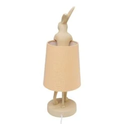 Cream Modest Rabbit 50cm Table Lamp With Peach Shade -Housing Units Furniture Store 943b8326308b4aa4e239478642a9009f