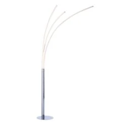 Maja Chrome 3 Arm LED Floor Lamp