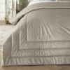 Laurence Llewelyn-Bowen Chic Oyster Velvet Bedspread
