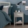 Ascot Soft Grey 1 Drawer Nightstand