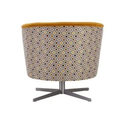 Orla Kiely Lily Ochre Velvet Swivel Accent Chair With Contrast Floral Pattern Back -Housing Units Furniture Store 94c7e6e6ab494f1ad018c13c753d461e 1