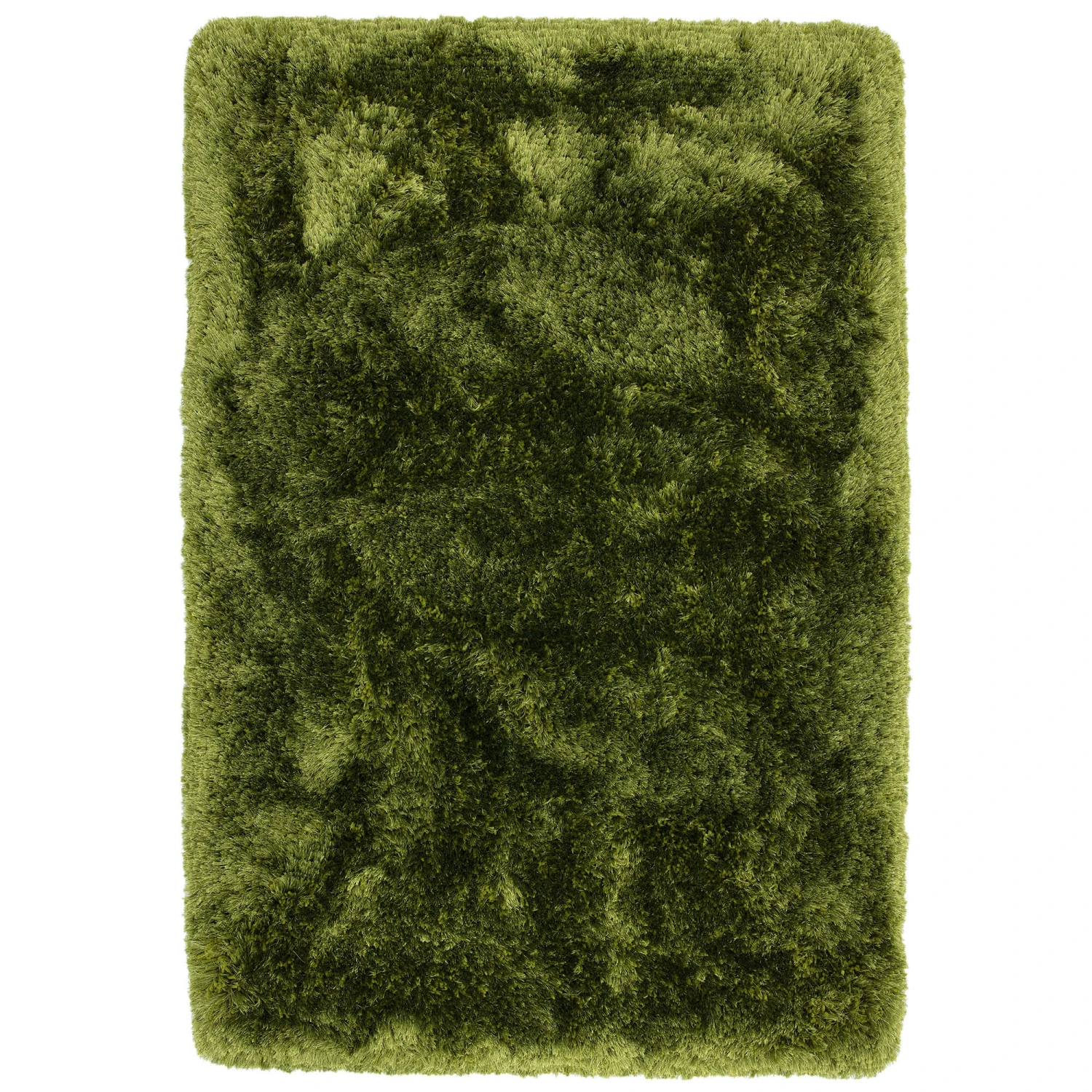 Plush Shaggy Green 140cm X 200cm Rug 2 Plush Shaggy Green 140cm X 200cm Rug - Image 2