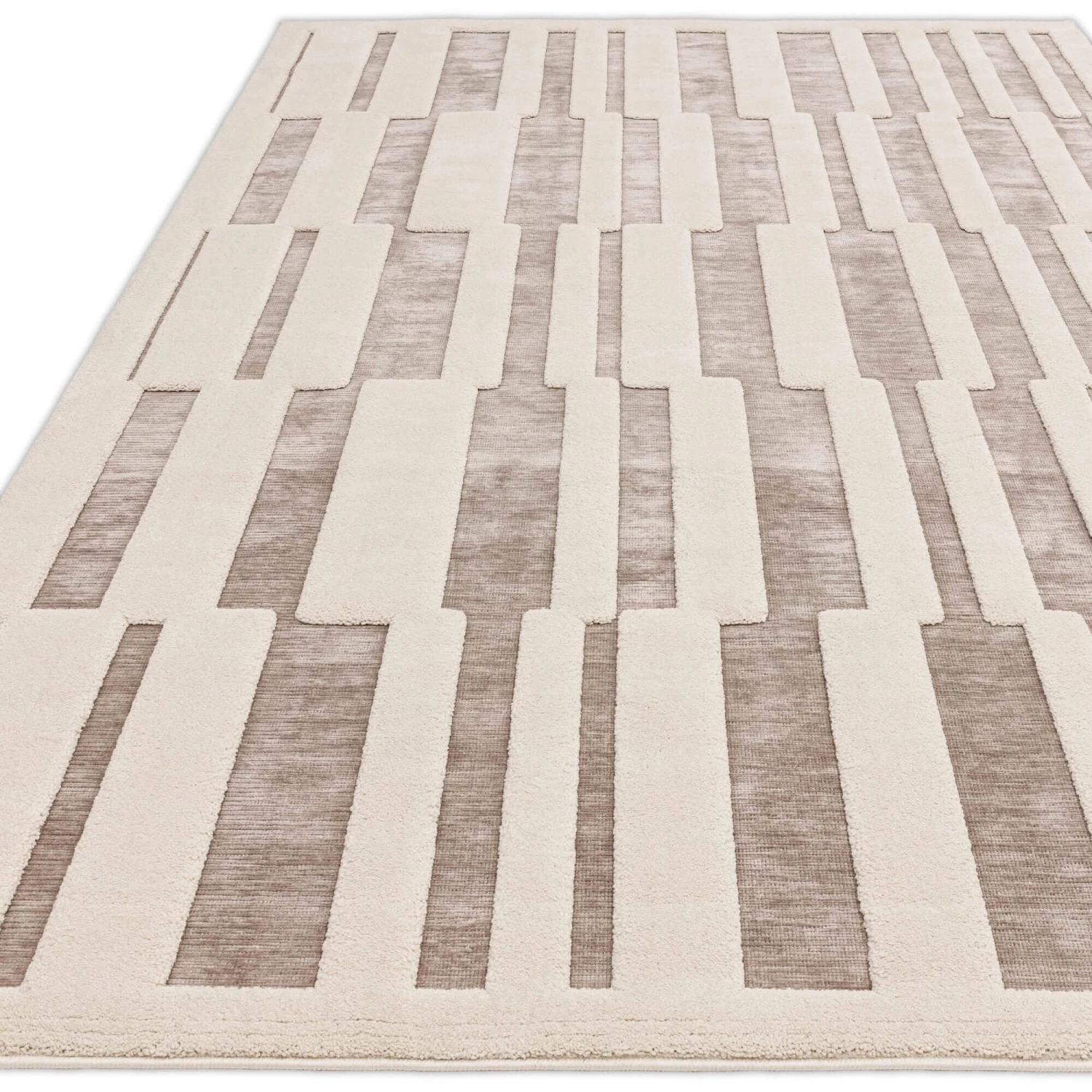 Valley Natural 200x290 Ivory Tile Rug 3 Valley Natural 200x290 Ivory Tile Rug - Image 3