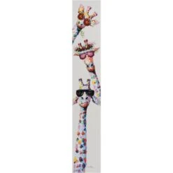 Giraffe With Sunglasses On Canvas