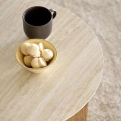 Dansgard Travertine-Effect Oak Side Table -Housing Units Furniture Store 9574668e3fcc97e9057fda8cf2c86a1d