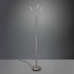 Salon Nickel 5 Arm LED Floor Lamp