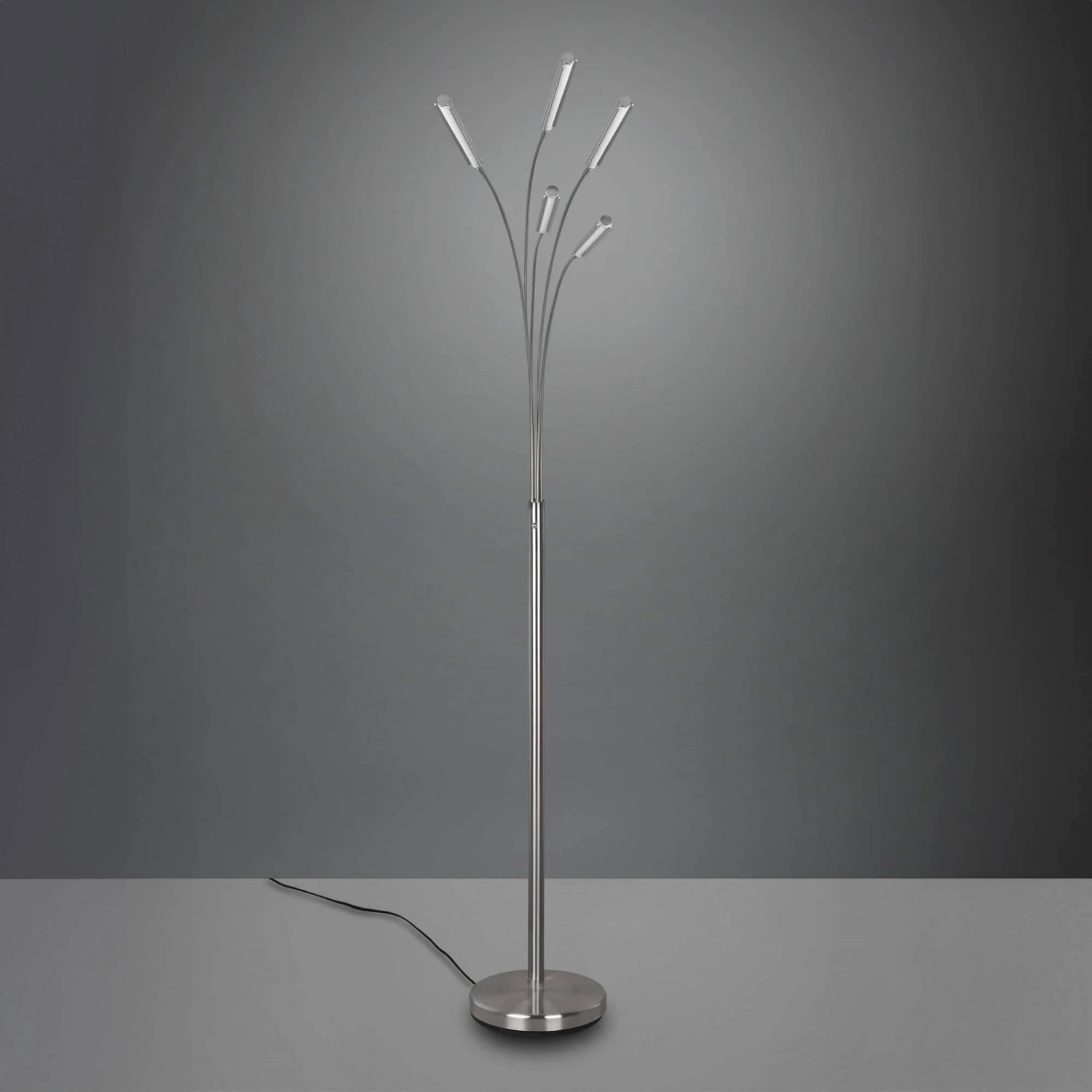 Salon Nickel 5 Arm LED Floor Lamp 1 Salon Nickel 5 Arm LED Floor Lamp