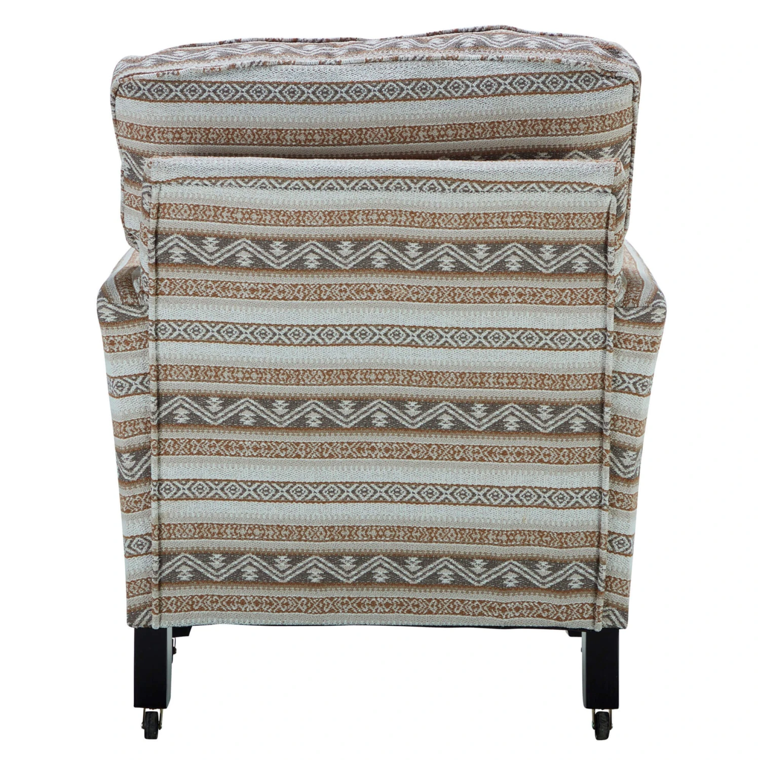 Greta Toffee Stripe Fabric Accent Chair 4 Greta Toffee Stripe Fabric Accent Chair - Image 4