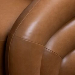 Glass House Arlo Brown Leather Swivel Chair -Housing Units Furniture Store 96a253f117e20f071de5eeab87b3b214