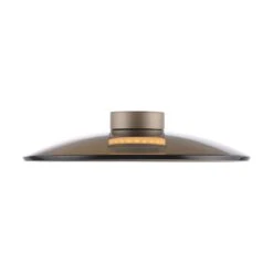 Luna Bronze & Dark Amber Glass 50cm Flush Ceiling And Wall Light -Housing Units Furniture Store 96fe5208643d0cb8f61609af34c7aa79