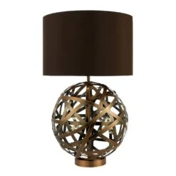 Laura Ashley Voyage Copper Ball Table Lamp