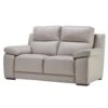 Chiara Grey Leather 2 Seater Sofa