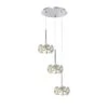 Avezza Round Chrome And Crystal Pendant Light