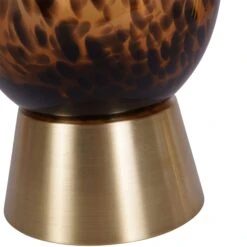Libra Savanna 50cm Glass Vase With Brass Base -Housing Units Furniture Store 9787bd8174ba6f0f433220485ff4ea24