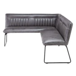Clarence Grey Faux Leather Right-Hand Corner Dining Bench -Housing Units Furniture Store 989386a9faf2a77938b2c5dcdff2a0f2