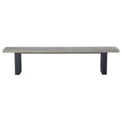 Ingrid Concrete-Effect 200cm Dining Bench -Housing Units Furniture Store 99155b7c7fcfdfa3db4febf0f19e3712