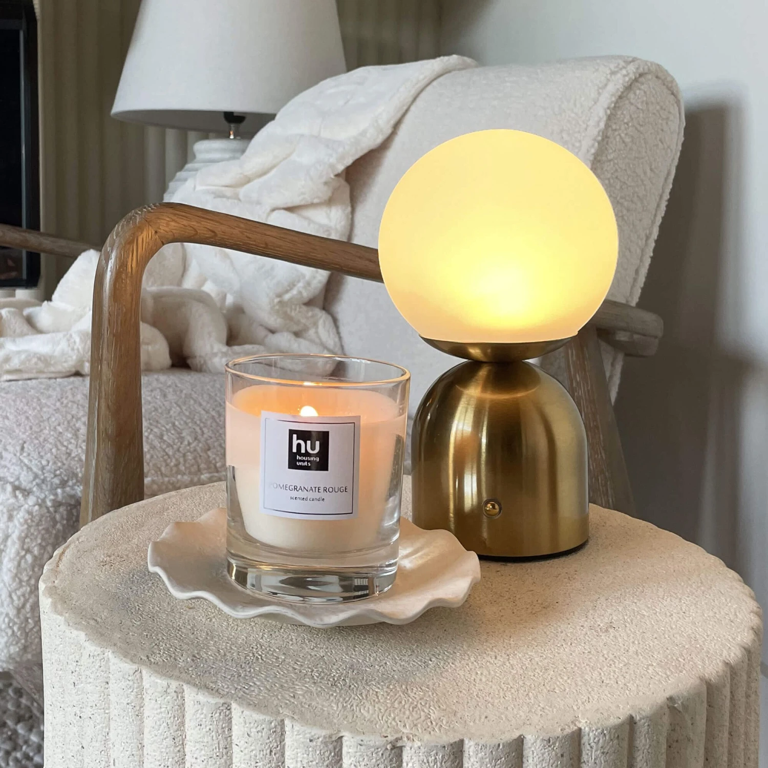 Mystic Brass Opal Table Lamp 7 Mystic Brass Opal Table Lamp - Image 7