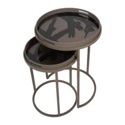 Libra Brushstroke Set Of 2 Side Tables With Removable Trays -Housing Units Furniture Store 9a180201be7cc311f9c864f01969c18a