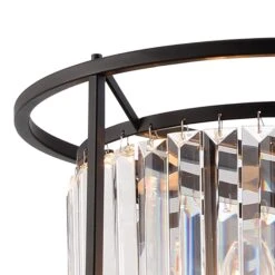 Samraat Satin Black & Crystal 3 Light Pendant -Housing Units Furniture Store 9af9becfbc4e77d3717bf45877c0ccf0 1
