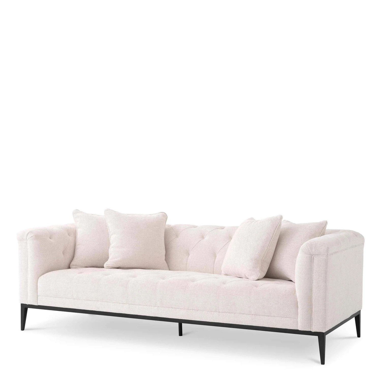 Eichholtz Cesare 3 Seater Sofa In Lyssa Off-White Fabric 2 Eichholtz Cesare 3 Seater Sofa In Lyssa Off-White Fabric - Image 2