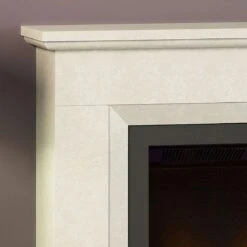 Pryzm Vistus 48" White Micro Marble Electric Fire Suite 8 Pryzm Vistus 48" White Micro Marble Electric Fire Suite -Housing Units Furniture Store 9ca301d1e3b4df665836a1b9deb81936