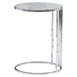 Faro Marble Effect Side Table