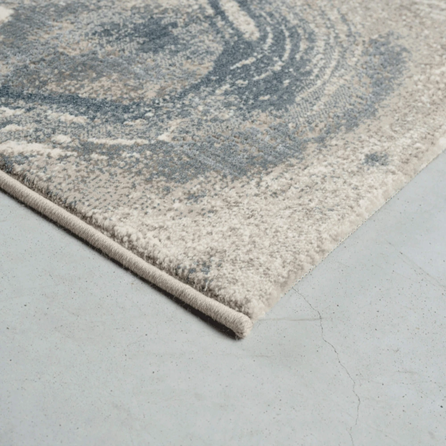 Canyon Blue Ivory 200cm X 290cm Rug 3 Canyon Blue Ivory 200cm X 290cm Rug - Image 3