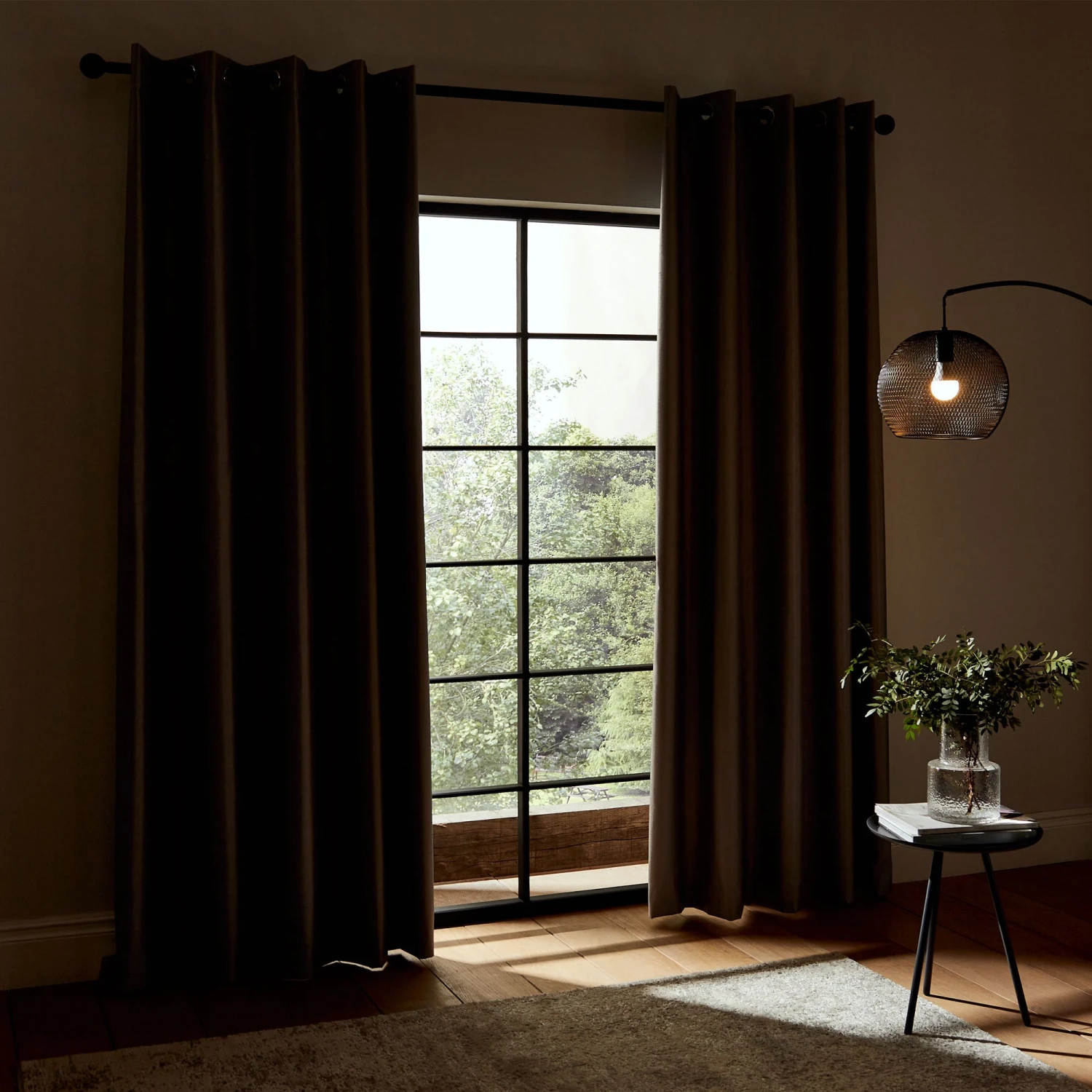 Faux Silk Silver Thermal Blackout Eyelet Curtain Collection 5 Faux Silk Silver Thermal Blackout Eyelet Curtain Collection - Image 5