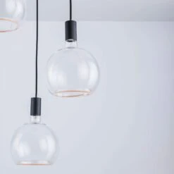 Aura Black 3 Light Pendant Light Collection -Housing Units Furniture Store 9e1ed420133e148ea0685502676577bd 1