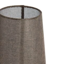 Howie Tall Conical Shear Brown & Dark Wood 42cm Table Lamp -Housing Units Furniture Store 9e3a31878115faeb283b61105d7582ba