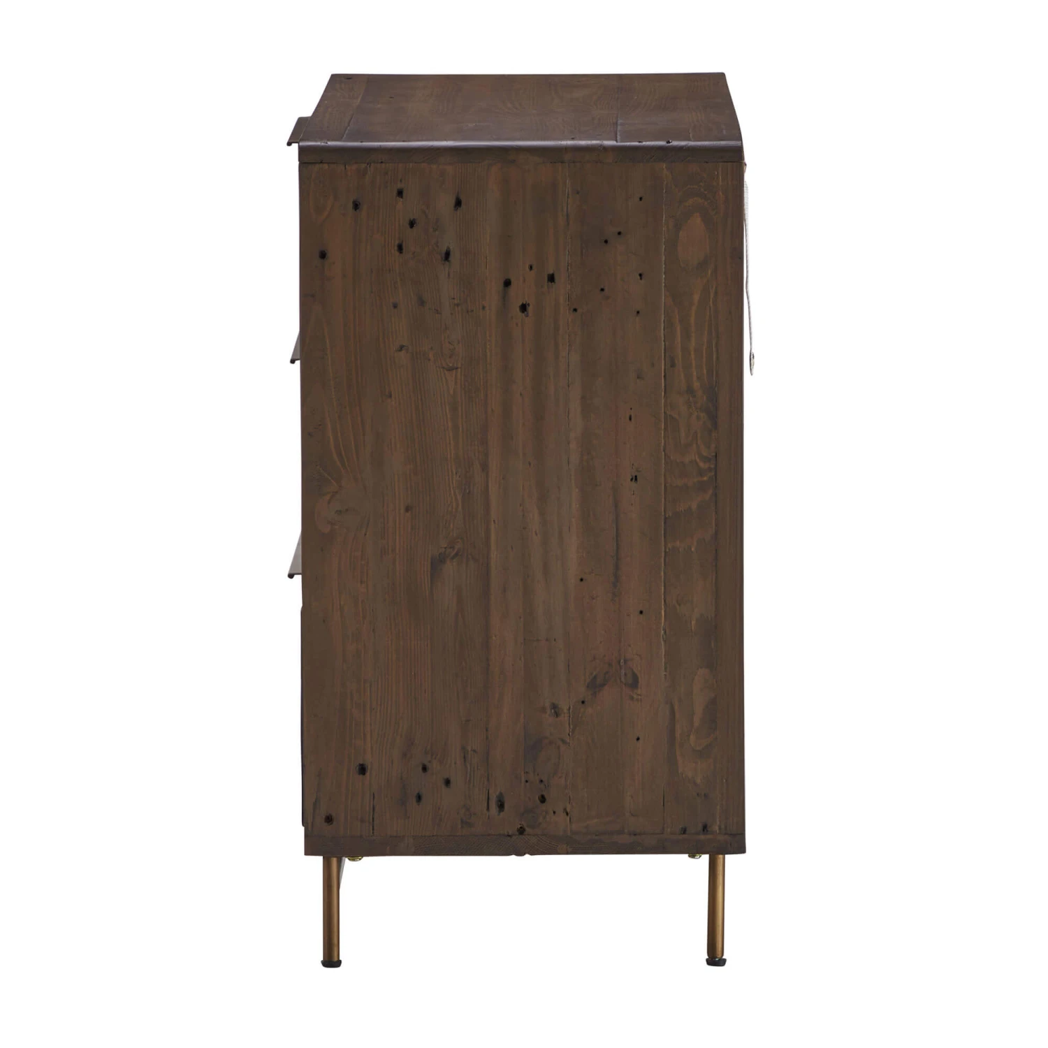 Andria Reclaimed Pine Solid 3 Door Chest 4 Andria Reclaimed Pine Solid 3 Door Chest - Image 4