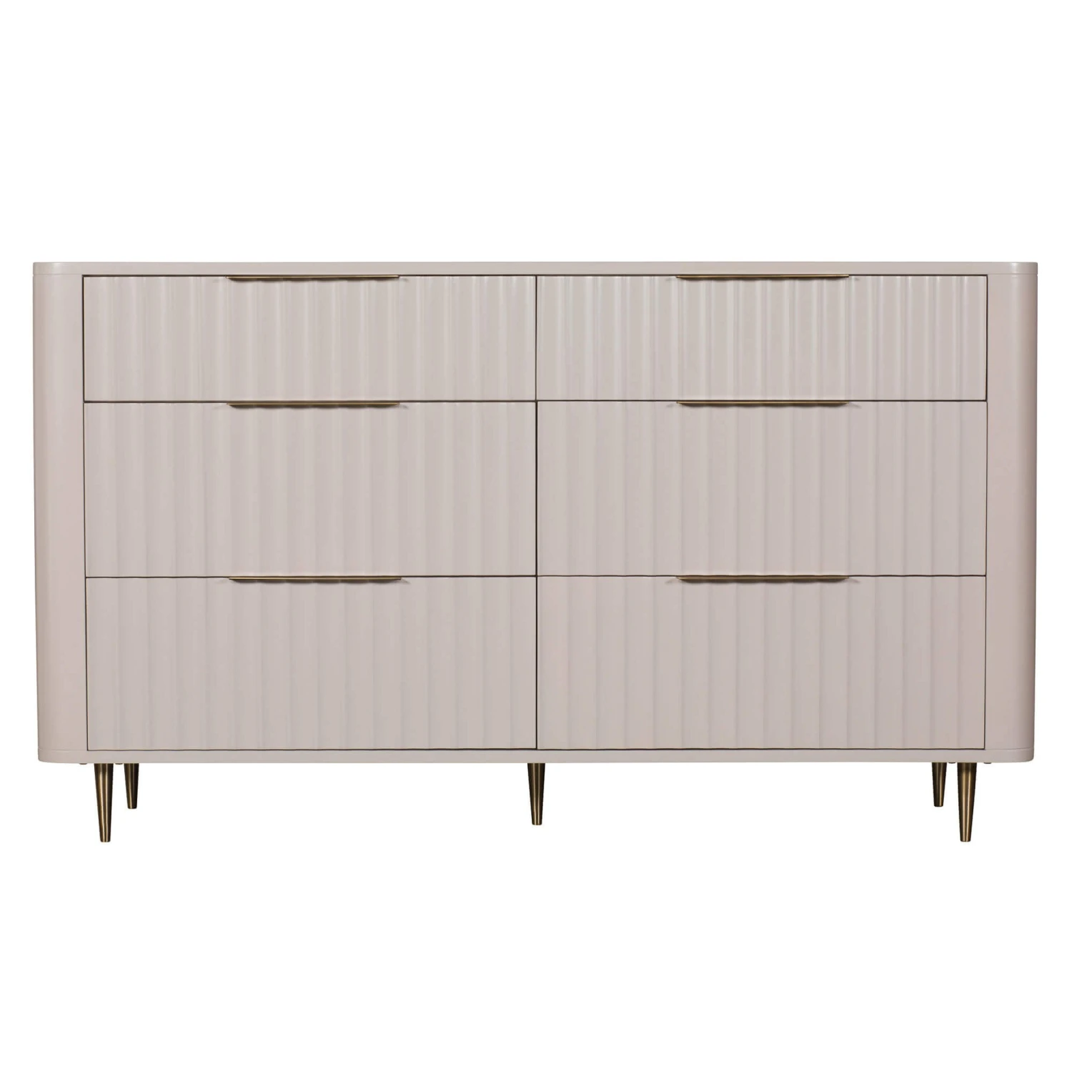 Lisette Ivory 6 Drawer Wide Chest 2 Lisette Ivory 6 Drawer Wide Chest - Image 2