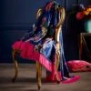 Laurence Llewelyn-Bowen Cotswold Fantasia 130cm X 180cm Navy Throw