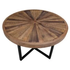 Malmo Reclaimed Timber 120cm Round Starburst Dining Table -Housing Units Furniture Store 9f47b46472578fa46dc98cb057fed247