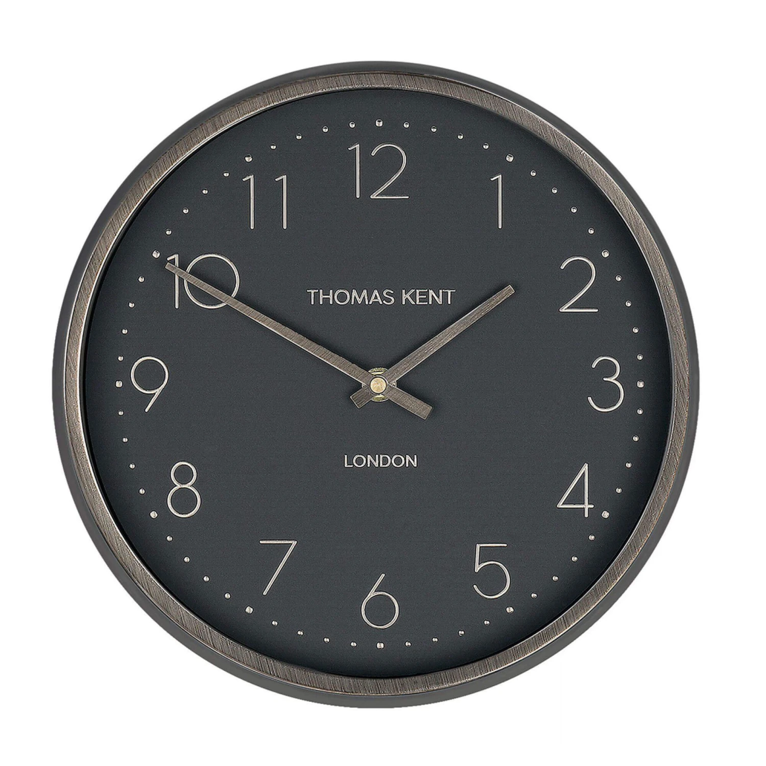 Thomas Kent Hampton Black Wall Clock 2 Thomas Kent Hampton Black Wall Clock - Image 2