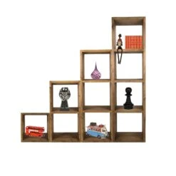 Old Wood Reclaimed Timber Indiana Brown Three Storage Cube -Housing Units Furniture Store a1d3d5948eec0c8b6bea81d859897a0f