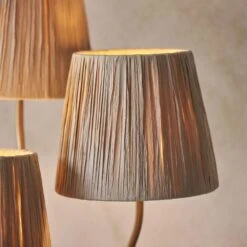 Wriggle Aged Brass 3 Light Floor Lamp With Raffia Shades -Housing Units Furniture Store a1f6f32aa717f4efbc5c10d71ddee70d