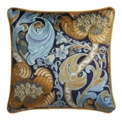 Laurence Llewelyn-Bowen Down The Dilly Ochre Blue Cushion -Housing Units Furniture Store a3a72f6e4ffbd9d52010af839a4196a8