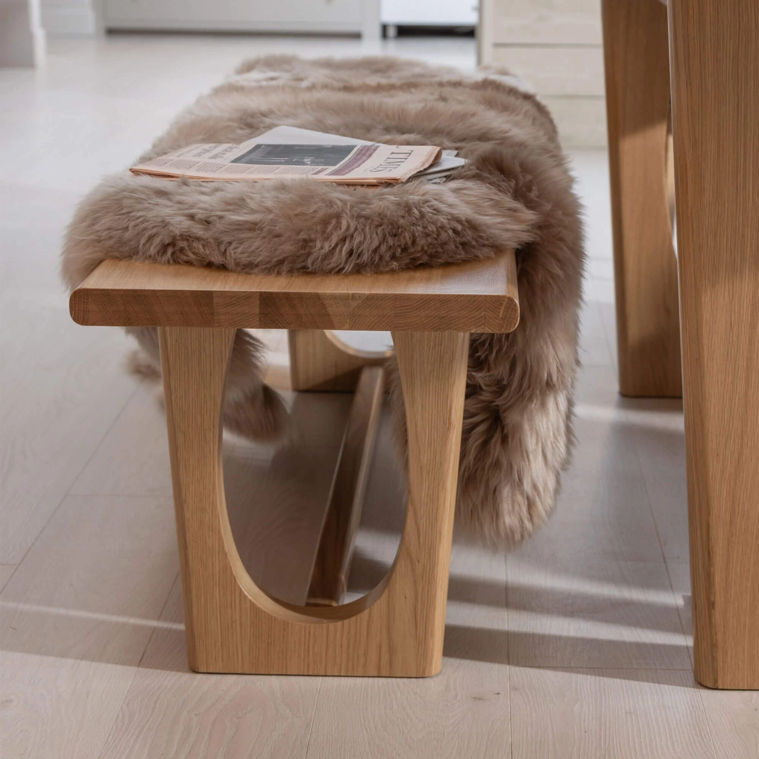 Arden 155cm Natural Oak Dining Bench 1 Arden 155cm Natural Oak Dining Bench