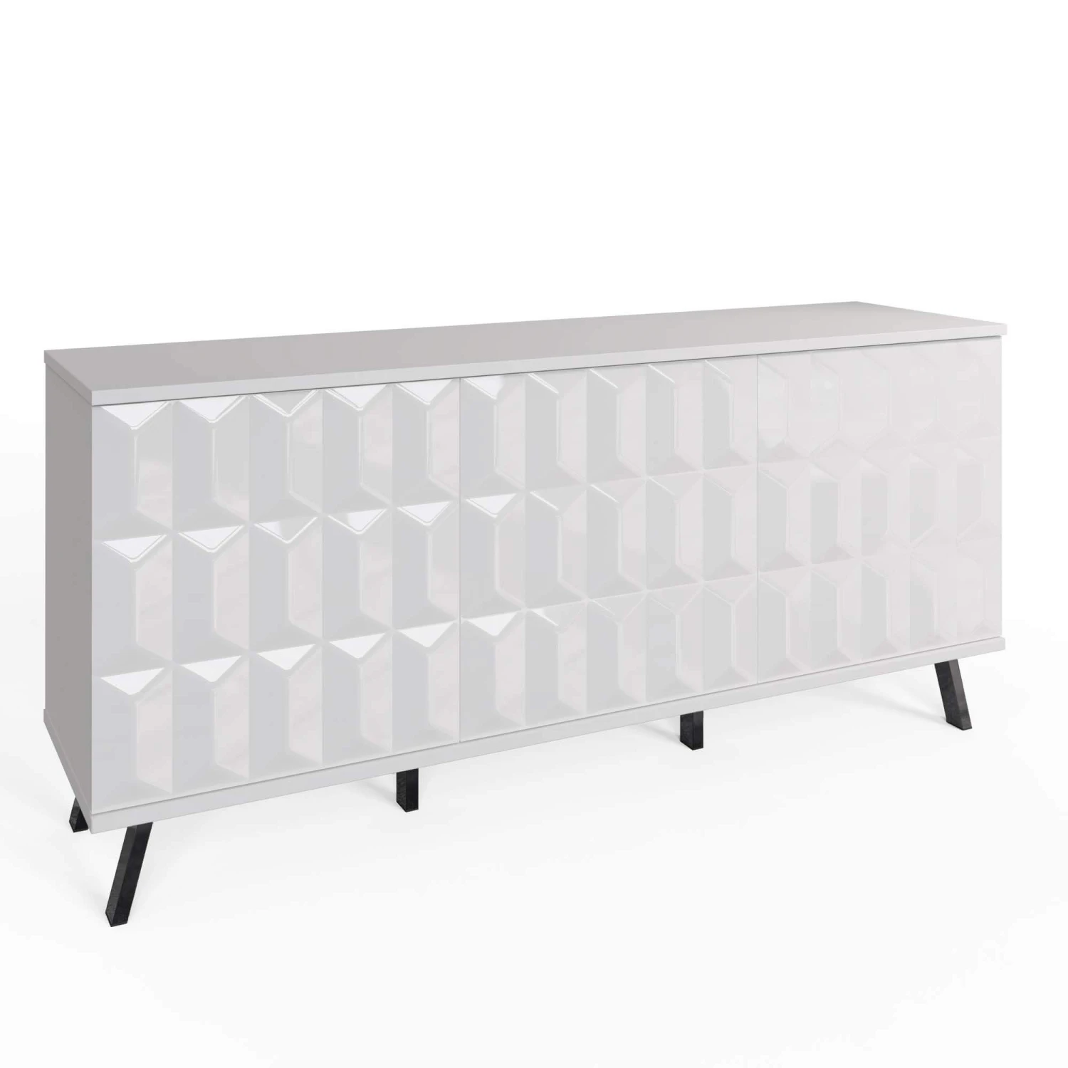 Frank Olsen Elevate White LED & Wireless Charging Sideboard 3 Frank Olsen Elevate White LED & Wireless Charging Sideboard - Image 3