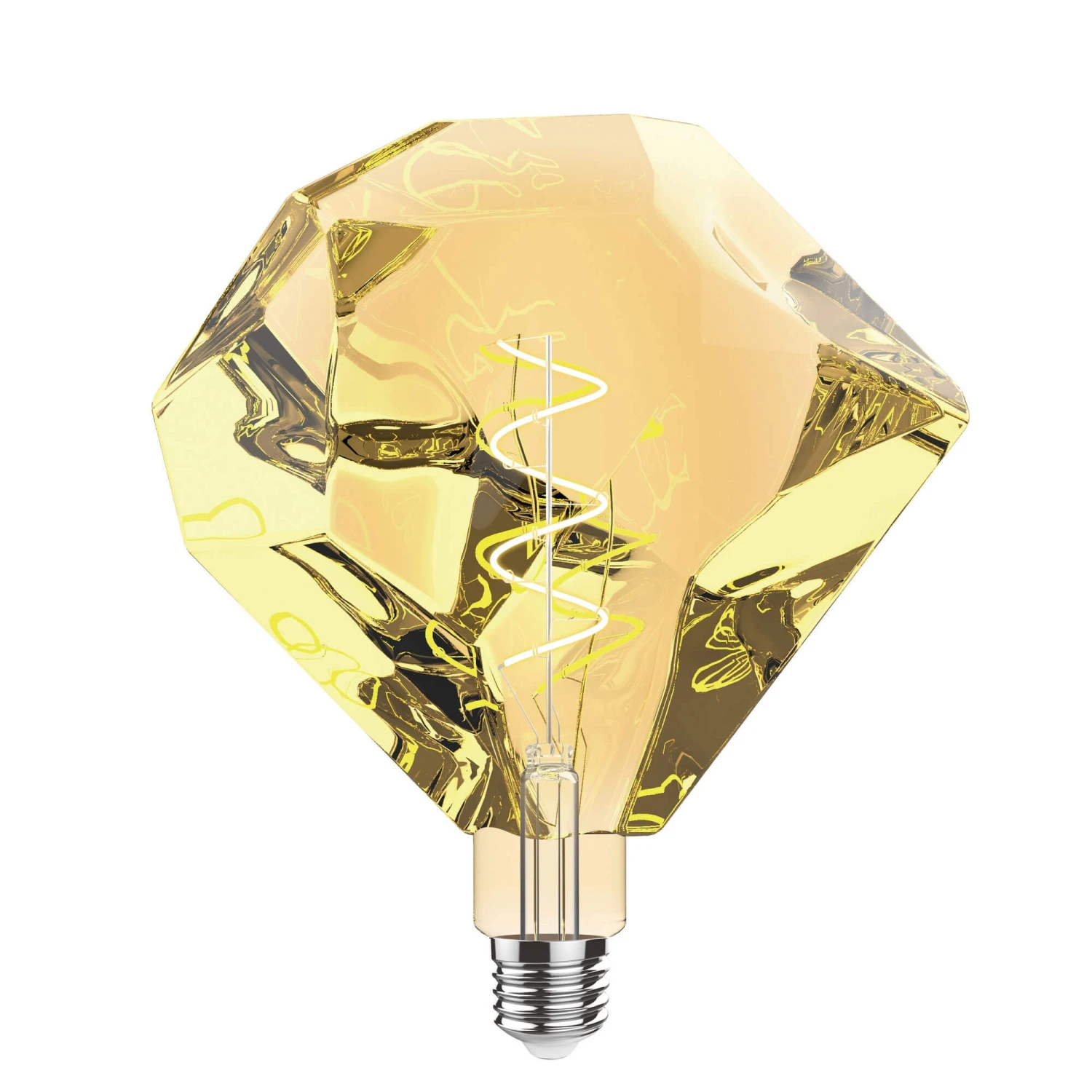 Rough Amber Glass E27 LED Bulb 1 Rough Amber Glass E27 LED Bulb