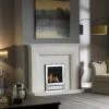 Ravel Black Nickel High Efficiency Gas Fire With Chrome Trim