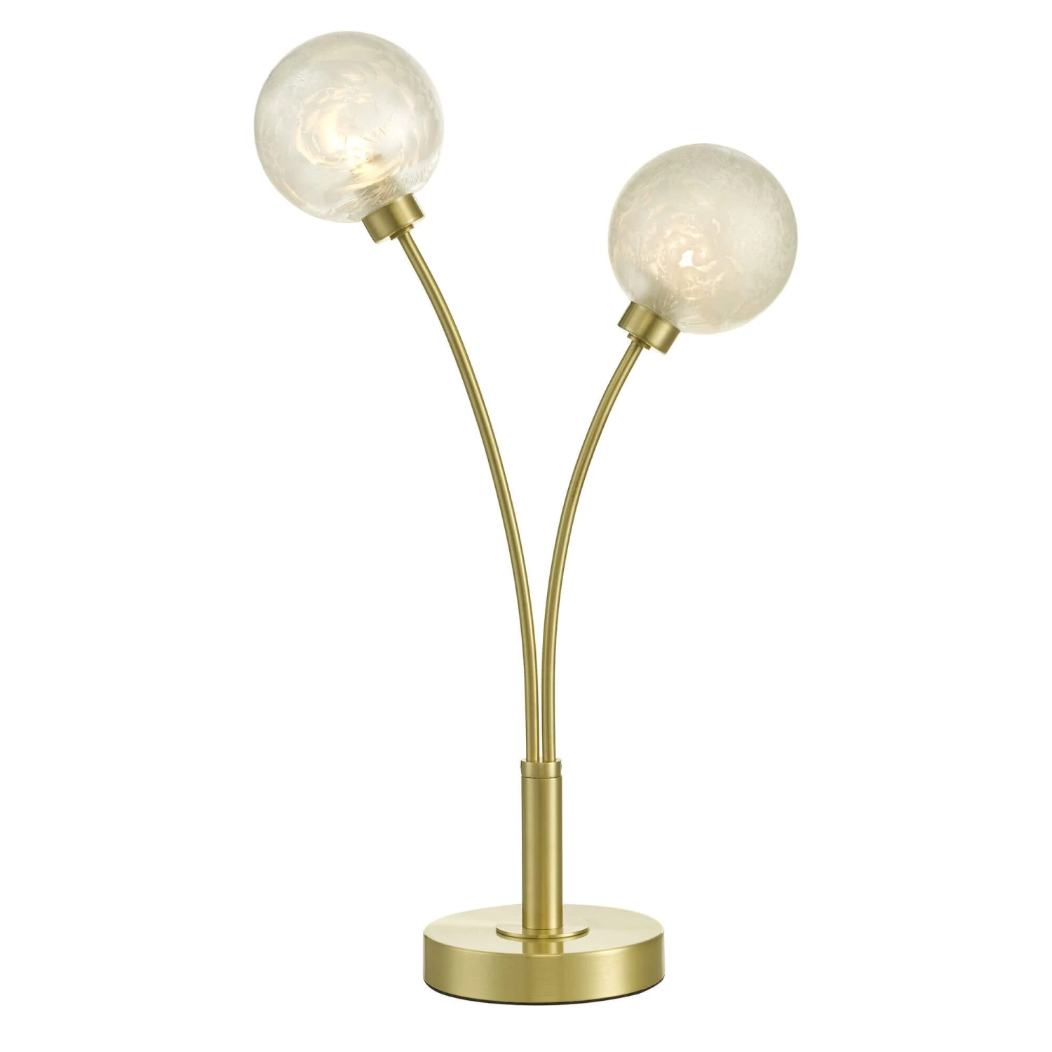 Avari Brass & Frosted Glass Table Lamp 2 Avari Brass & Frosted Glass Table Lamp - Image 2